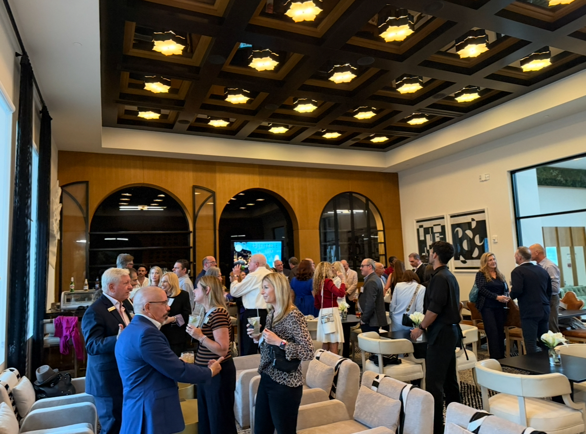 Professionals networking at a Profitable Connections event in Fort Lauderdale