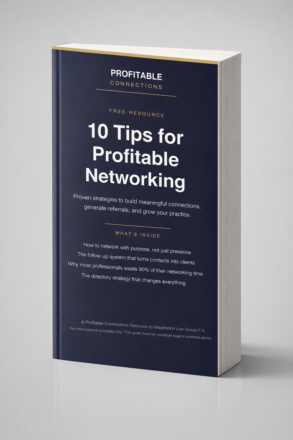 Free Guide: 10 Tips for Profitable Networking